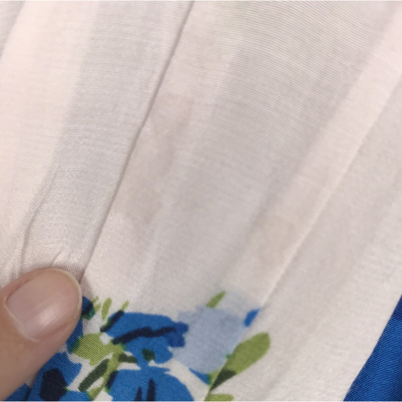 Boden Serena Fit & Flare Dress Flowy Pink Blue Floral V-Neck Lined Sz US 4 UK 8 - Picture 5 of 15